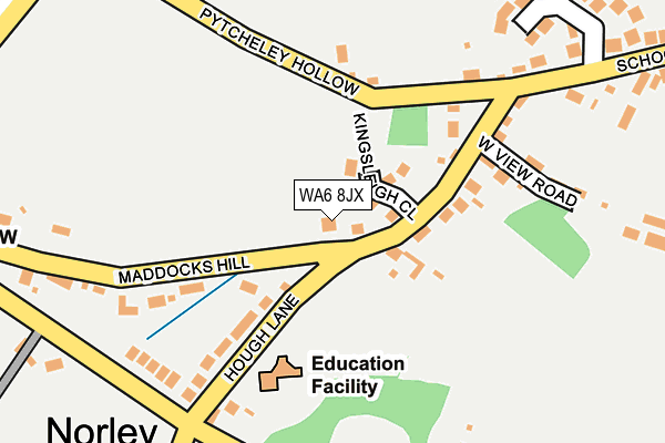 WA6 8JX map - OS OpenMap – Local (Ordnance Survey) WA6 8JX map - OS OpenMap – Local (Ordnance Survey)