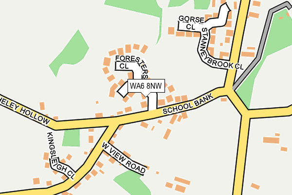 WA6 8NW map - OS OpenMap – Local (Ordnance Survey) WA6 8NW map - OS OpenMap – Local (Ordnance Survey)