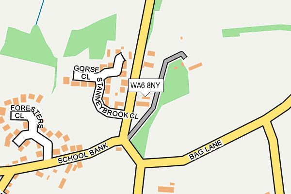 WA6 8NY map - OS OpenMap – Local (Ordnance Survey) WA6 8NY map - OS OpenMap – Local (Ordnance Survey)