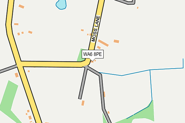 WA6 8PE map - OS OpenMap – Local (Ordnance Survey) WA6 8PE map - OS OpenMap – Local (Ordnance Survey)