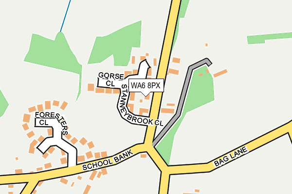WA6 8PX map - OS OpenMap – Local (Ordnance Survey) WA6 8PX map - OS OpenMap – Local (Ordnance Survey)