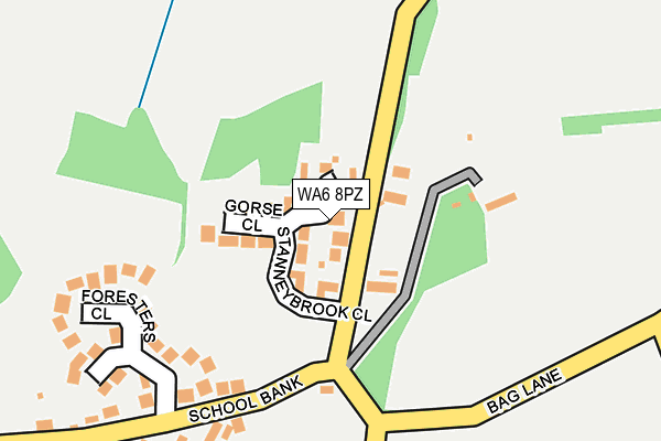 WA6 8PZ map - OS OpenMap – Local (Ordnance Survey) WA6 8PZ map - OS OpenMap – Local (Ordnance Survey)