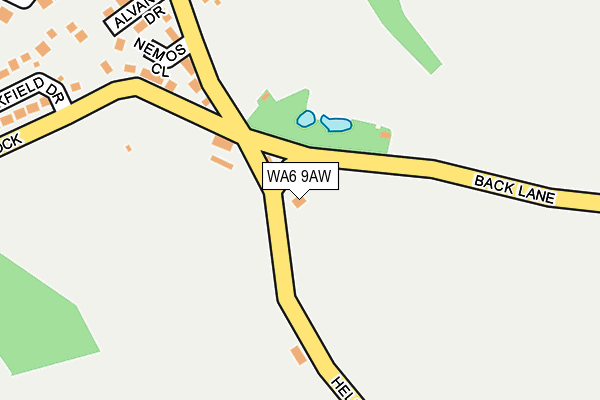 WA6 9AW map - OS OpenMap – Local (Ordnance Survey) WA6 9AW map - OS OpenMap – Local (Ordnance Survey)