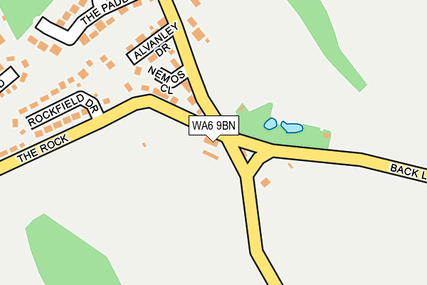 WA6 9BN map - OS OpenMap – Local (Ordnance Survey)