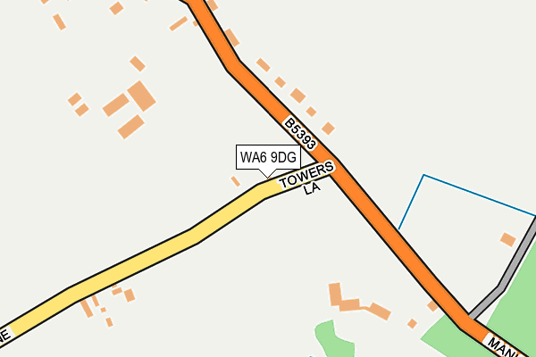 WA6 9DG map - OS OpenMap – Local (Ordnance Survey) WA6 9DG map - OS OpenMap – Local (Ordnance Survey)