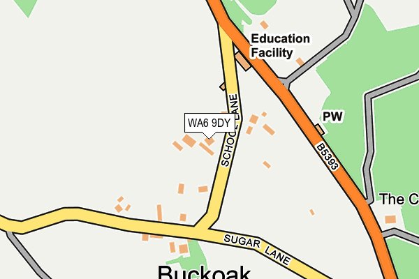WA6 9DY map - OS OpenMap – Local (Ordnance Survey) WA6 9DY map - OS OpenMap – Local (Ordnance Survey)