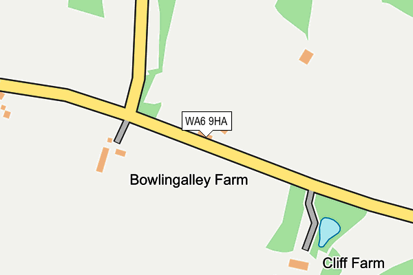 WA6 9HA map - OS OpenMap – Local (Ordnance Survey)