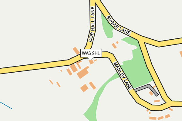 WA6 9HL map - OS OpenMap – Local (Ordnance Survey) WA6 9HL map - OS OpenMap – Local (Ordnance Survey)