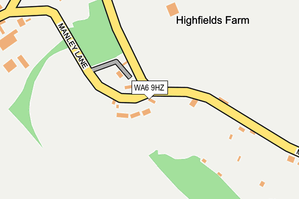 WA6 9HZ map - OS OpenMap – Local (Ordnance Survey)