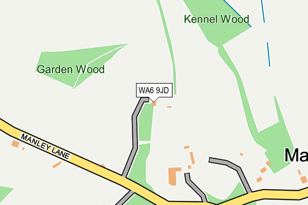 WA6 9JD map - OS OpenMap – Local (Ordnance Survey) WA6 9JD map - OS OpenMap – Local (Ordnance Survey)