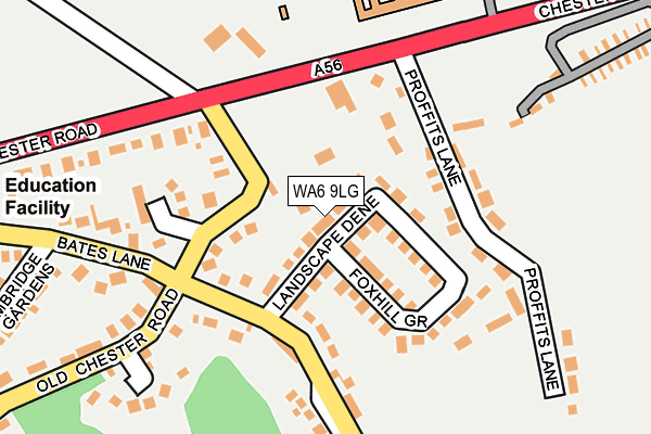 WA6 9LG map - OS OpenMap – Local (Ordnance Survey) WA6 9LG map - OS OpenMap – Local (Ordnance Survey)