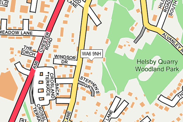 WA6 9NH map - OS OpenMap – Local (Ordnance Survey) WA6 9NH map - OS OpenMap – Local (Ordnance Survey)