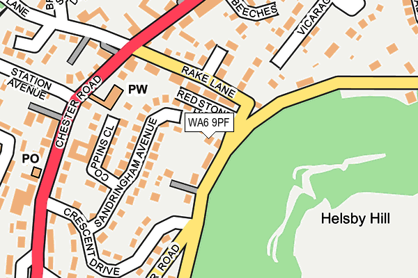 WA6 9PF map - OS OpenMap – Local (Ordnance Survey) WA6 9PF map - OS OpenMap – Local (Ordnance Survey)