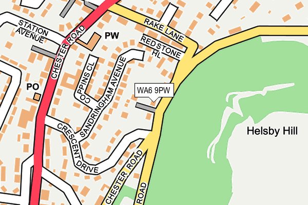 WA6 9PW map - OS OpenMap – Local (Ordnance Survey) WA6 9PW map - OS OpenMap – Local (Ordnance Survey)