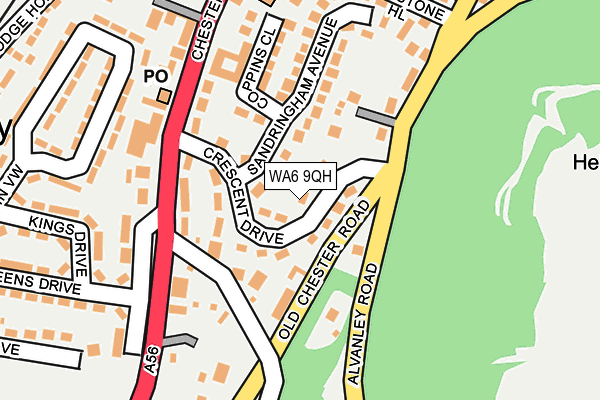 WA6 9QH map - OS OpenMap – Local (Ordnance Survey) WA6 9QH map - OS OpenMap – Local (Ordnance Survey)