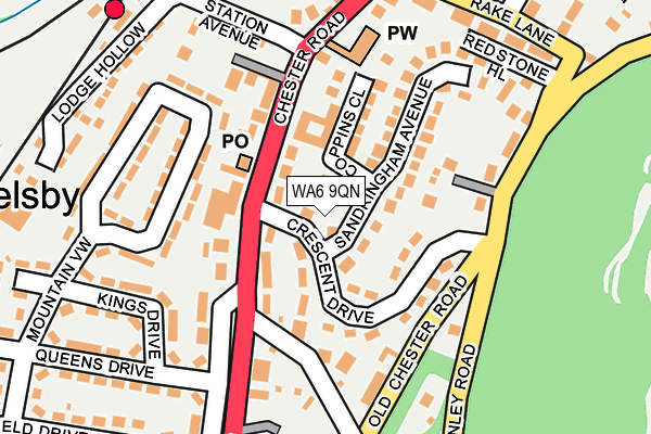 WA6 9QN map - OS OpenMap – Local (Ordnance Survey) WA6 9QN map - OS OpenMap – Local (Ordnance Survey)