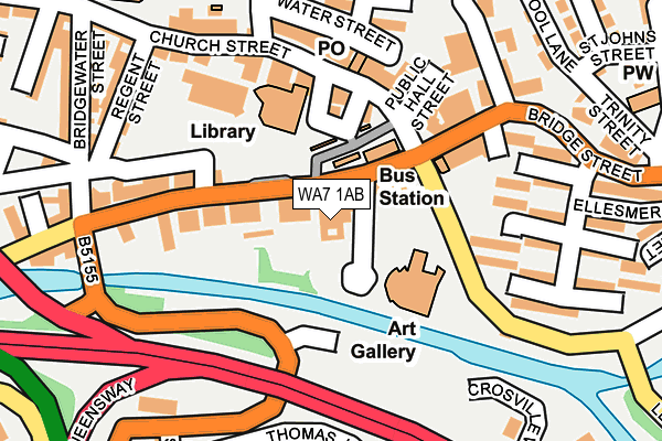 WA7 1AB map - OS OpenMap – Local (Ordnance Survey) WA7 1AB map - OS OpenMap – Local (Ordnance Survey)