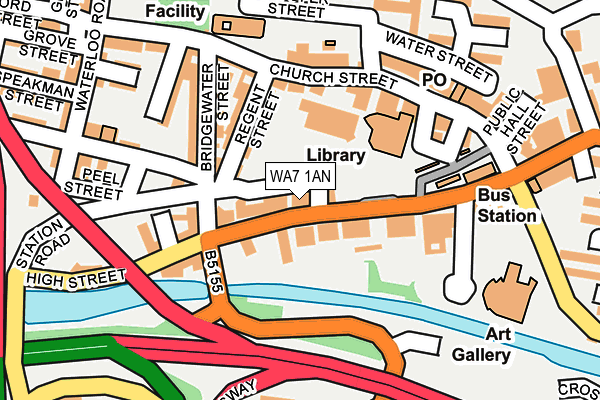 WA7 1AN map - OS OpenMap – Local (Ordnance Survey) WA7 1AN map - OS OpenMap – Local (Ordnance Survey)