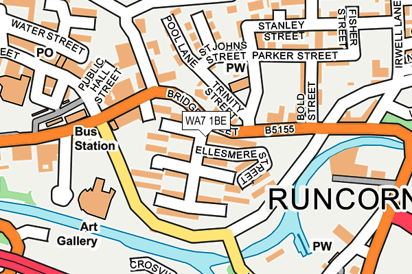 WA7 1BE map - OS OpenMap – Local (Ordnance Survey) WA7 1BE map - OS OpenMap – Local (Ordnance Survey)