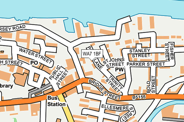 WA7 1BF map - OS OpenMap – Local (Ordnance Survey) WA7 1BF map - OS OpenMap – Local (Ordnance Survey)