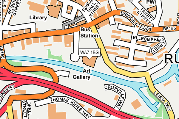 WA7 1BG map - OS OpenMap – Local (Ordnance Survey) WA7 1BG map - OS OpenMap – Local (Ordnance Survey)