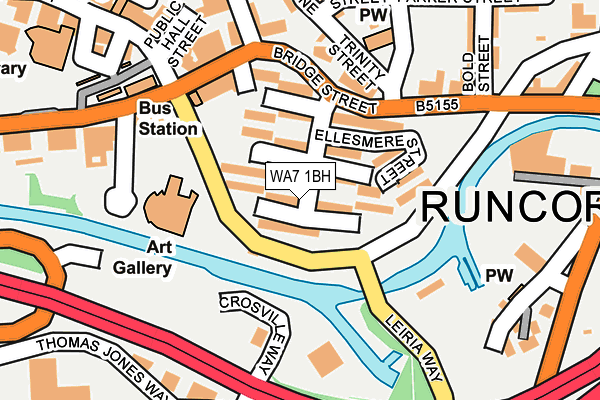 WA7 1BH map - OS OpenMap – Local (Ordnance Survey) WA7 1BH map - OS OpenMap – Local (Ordnance Survey)