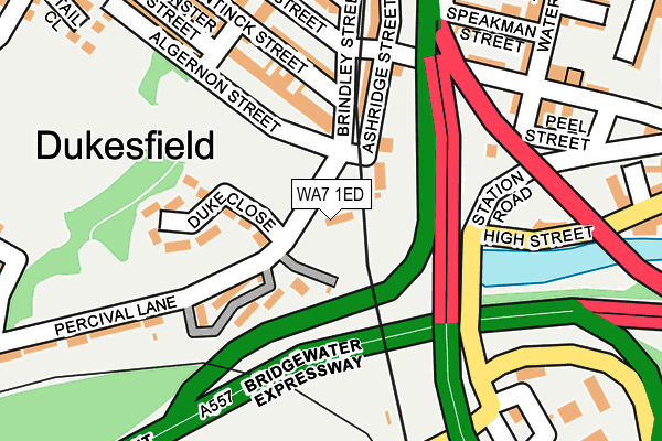 WA7 1ED map - OS OpenMap – Local (Ordnance Survey) WA7 1ED map - OS OpenMap – Local (Ordnance Survey)