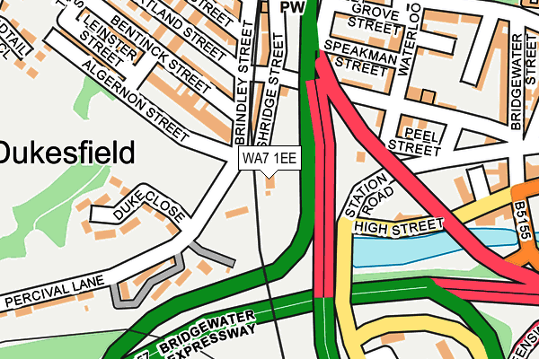 WA7 1EE map - OS OpenMap – Local (Ordnance Survey) WA7 1EE map - OS OpenMap – Local (Ordnance Survey)