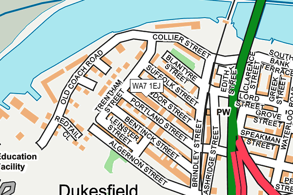WA7 1EJ map - OS OpenMap – Local (Ordnance Survey) WA7 1EJ map - OS OpenMap – Local (Ordnance Survey)
