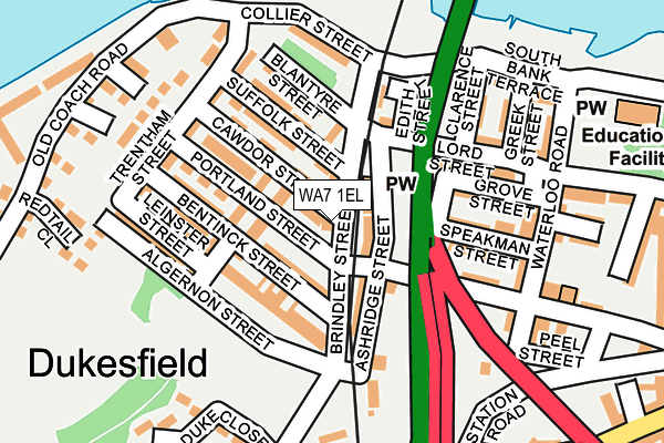 WA7 1EL map - OS OpenMap – Local (Ordnance Survey) WA7 1EL map - OS OpenMap – Local (Ordnance Survey)