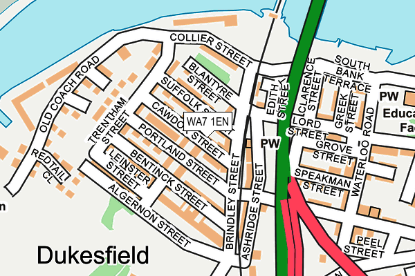 WA7 1EN map - OS OpenMap – Local (Ordnance Survey) WA7 1EN map - OS OpenMap – Local (Ordnance Survey)