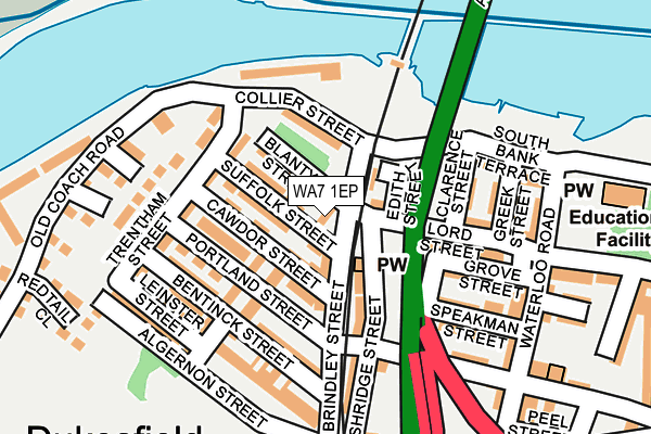 WA7 1EP map - OS OpenMap – Local (Ordnance Survey) WA7 1EP map - OS OpenMap – Local (Ordnance Survey)