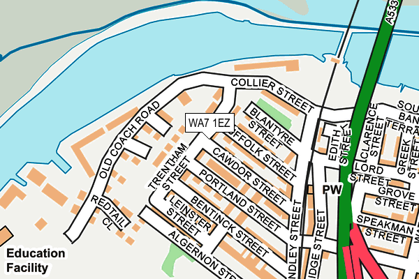 WA7 1EZ map - OS OpenMap – Local (Ordnance Survey) WA7 1EZ map - OS OpenMap – Local (Ordnance Survey)
