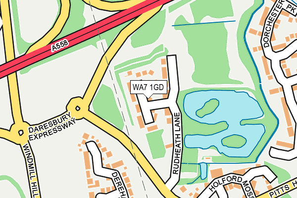 WA7 1GD map - OS OpenMap – Local (Ordnance Survey) WA7 1GD map - OS OpenMap – Local (Ordnance Survey)