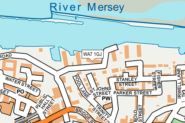 WA7 1GJ map - OS OpenMap – Local (Ordnance Survey) WA7 1GJ map - OS OpenMap – Local (Ordnance Survey)