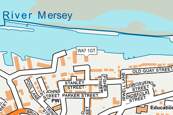 WA7 1GT map - OS OpenMap – Local (Ordnance Survey) WA7 1GT map - OS OpenMap – Local (Ordnance Survey)