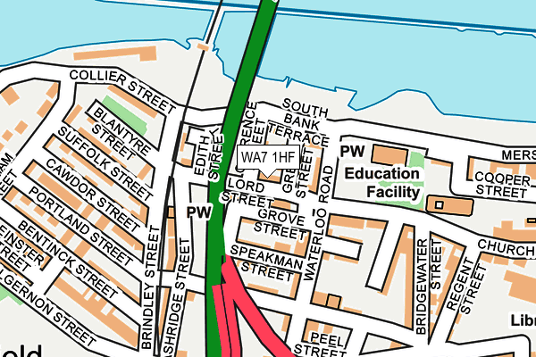 WA7 1HF map - OS OpenMap – Local (Ordnance Survey) WA7 1HF map - OS OpenMap – Local (Ordnance Survey)