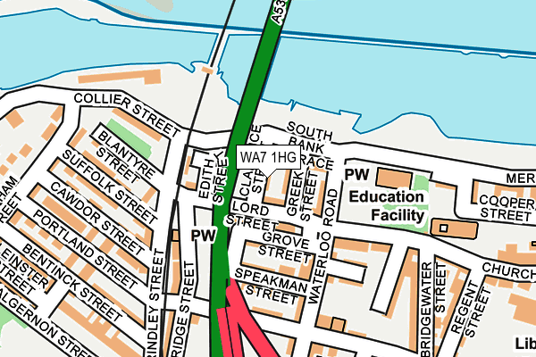 WA7 1HG map - OS OpenMap – Local (Ordnance Survey) WA7 1HG map - OS OpenMap – Local (Ordnance Survey)