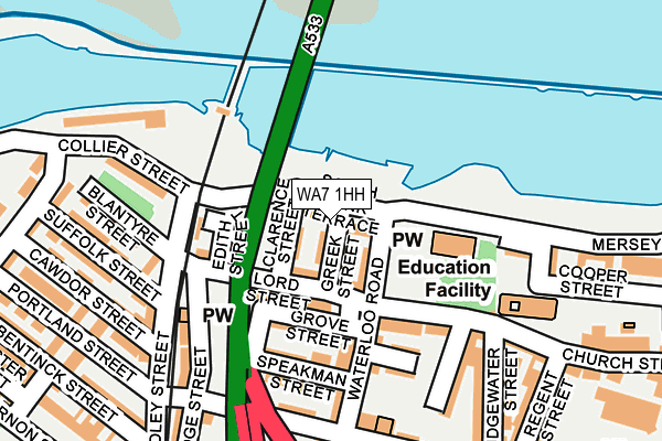 WA7 1HH map - OS OpenMap – Local (Ordnance Survey) WA7 1HH map - OS OpenMap – Local (Ordnance Survey)