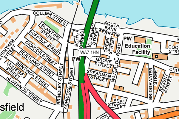 WA7 1HN map - OS OpenMap – Local (Ordnance Survey) WA7 1HN map - OS OpenMap – Local (Ordnance Survey)