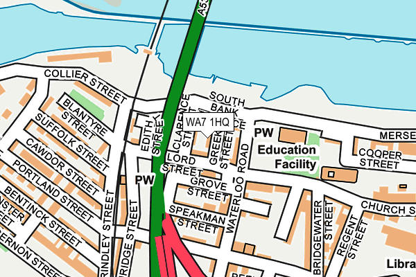 WA7 1HQ map - OS OpenMap – Local (Ordnance Survey) WA7 1HQ map - OS OpenMap – Local (Ordnance Survey)