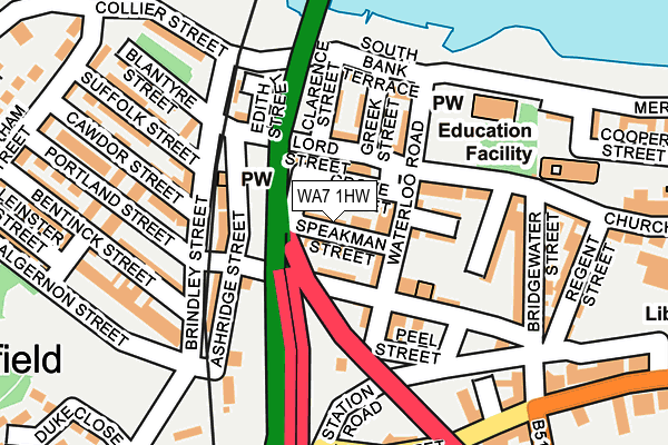 WA7 1HW map - OS OpenMap – Local (Ordnance Survey) WA7 1HW map - OS OpenMap – Local (Ordnance Survey)