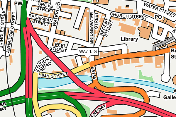 WA7 1JG map - OS OpenMap – Local (Ordnance Survey) WA7 1JG map - OS OpenMap – Local (Ordnance Survey)