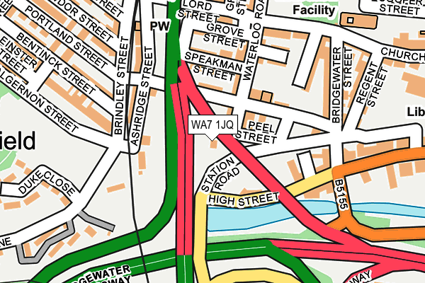 WA7 1JQ map - OS OpenMap – Local (Ordnance Survey) WA7 1JQ map - OS OpenMap – Local (Ordnance Survey)