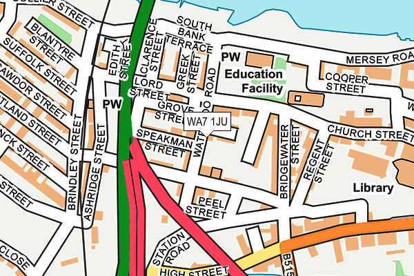 WA7 1JU map - OS OpenMap – Local (Ordnance Survey) WA7 1JU map - OS OpenMap – Local (Ordnance Survey)
