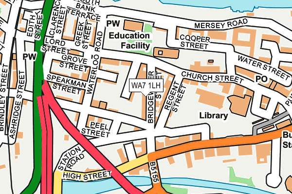 WA7 1LH map - OS OpenMap – Local (Ordnance Survey)