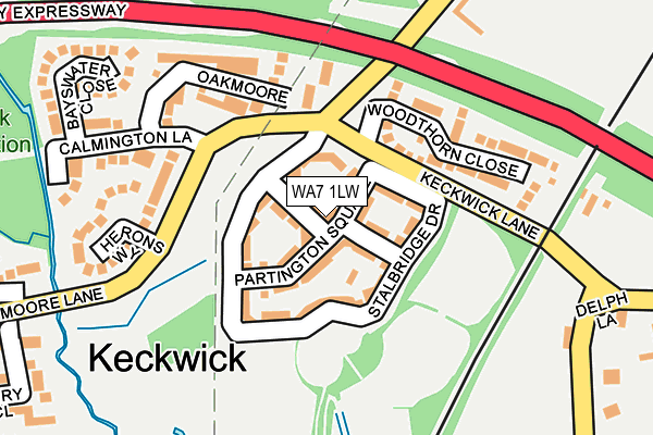 WA7 1LW map - OS OpenMap – Local (Ordnance Survey) WA7 1LW map - OS OpenMap – Local (Ordnance Survey)