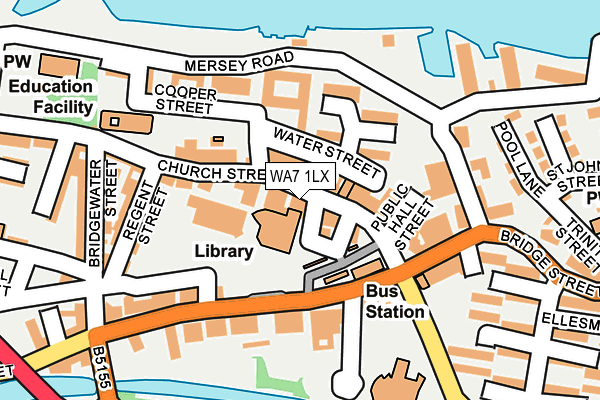 WA7 1LX map - OS OpenMap – Local (Ordnance Survey) WA7 1LX map - OS OpenMap – Local (Ordnance Survey)