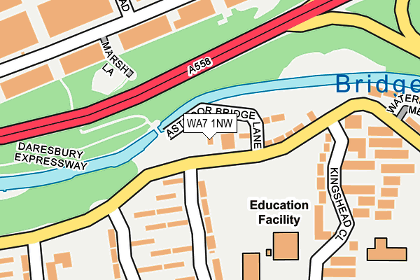 WA7 1NW map - OS OpenMap – Local (Ordnance Survey) WA7 1NW map - OS OpenMap – Local (Ordnance Survey)