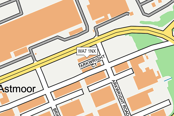 WA7 1NX map - OS OpenMap – Local (Ordnance Survey) WA7 1NX map - OS OpenMap – Local (Ordnance Survey)